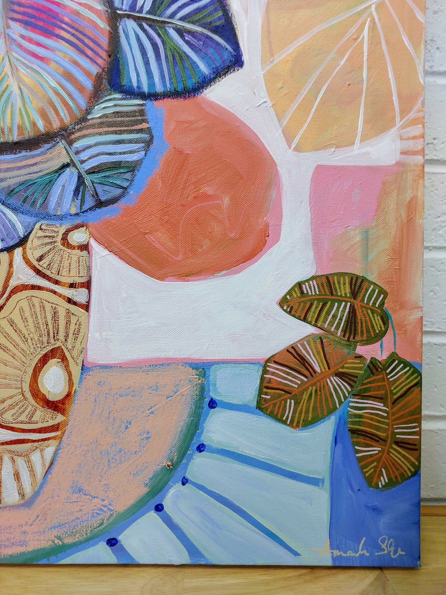 Colourful Kind, Original Hand-Painted Canvas By Amanda Skye-by-Amanda Skye-original art-Gioia