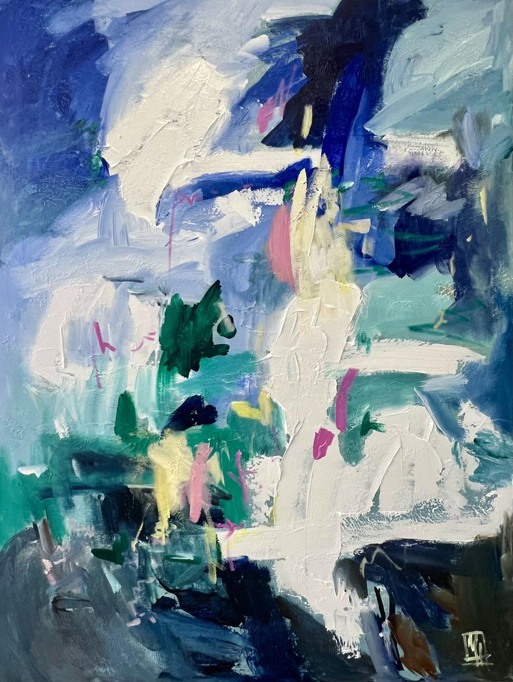 Colours Two. Original hand-painted artwork.-by-Meredith Howse-original art-Gioia