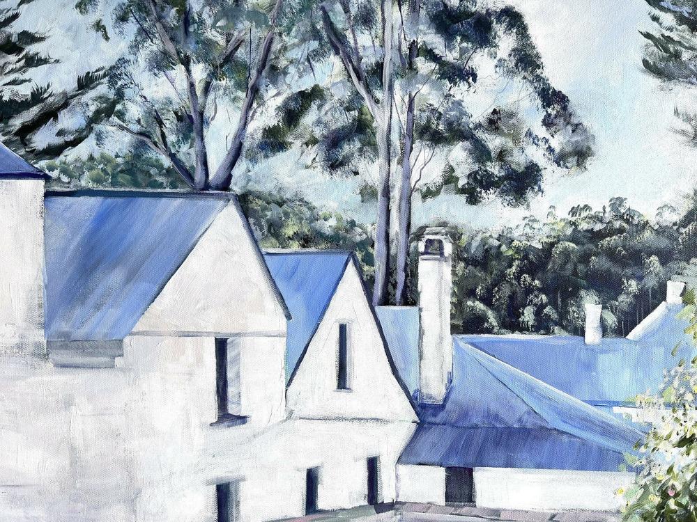 Commandants House. Original hand-painted artwork by Meredith Howse.-by-Meredith Howse-original art-Gioia
