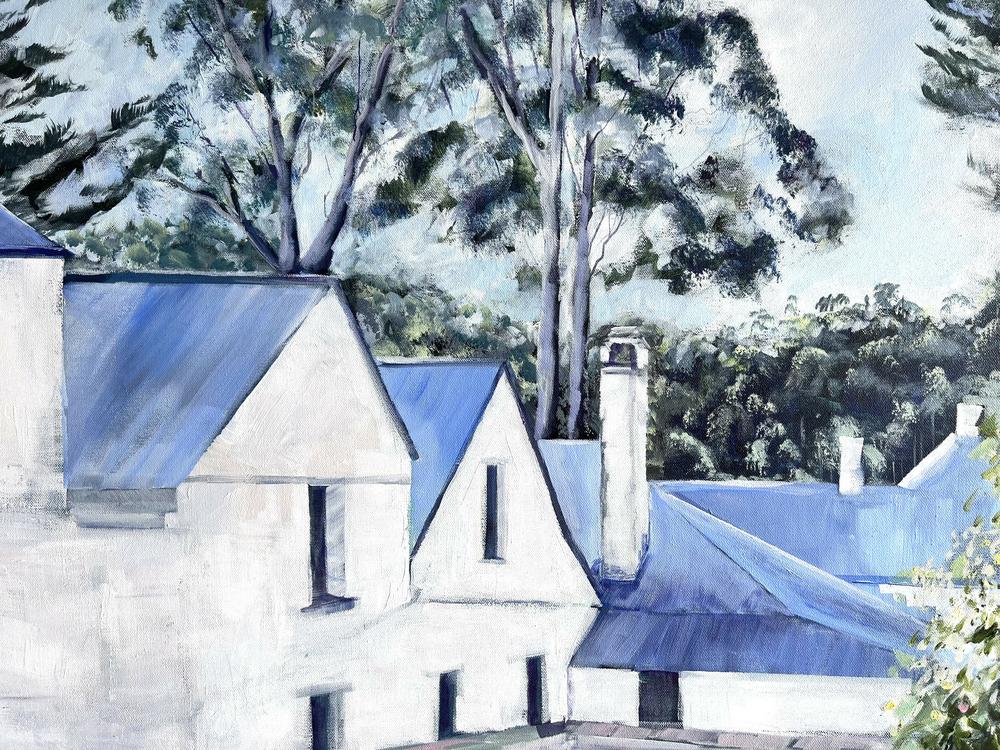 Commandants House. Original hand-painted artwork by Meredith Howse.-by-Meredith Howse-original art-Gioia