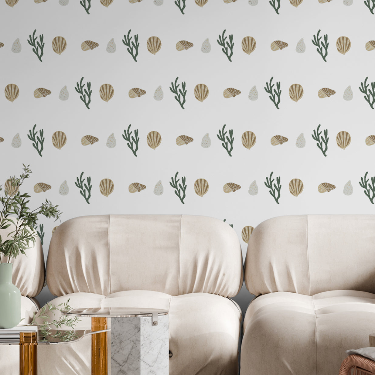 Corals And Shells-wallpaper-eco-friendly-easy-removal-Gioia Wall Art-2