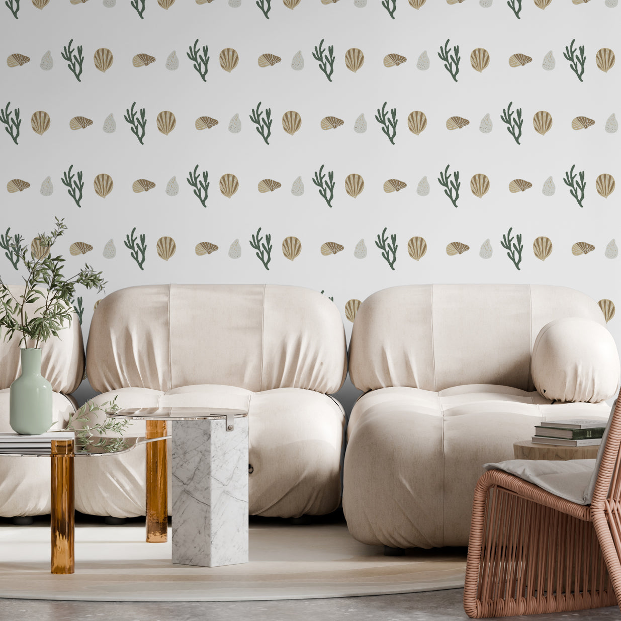 Corals And Shells-wallpaper-eco-friendly-easy-removal-Gioia Wall Art-5