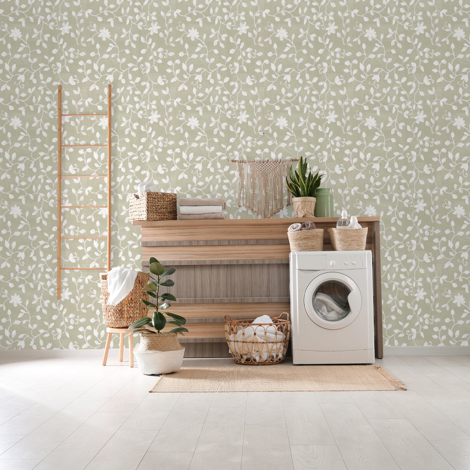 Cottage Garden Pattern I, Wallpaper