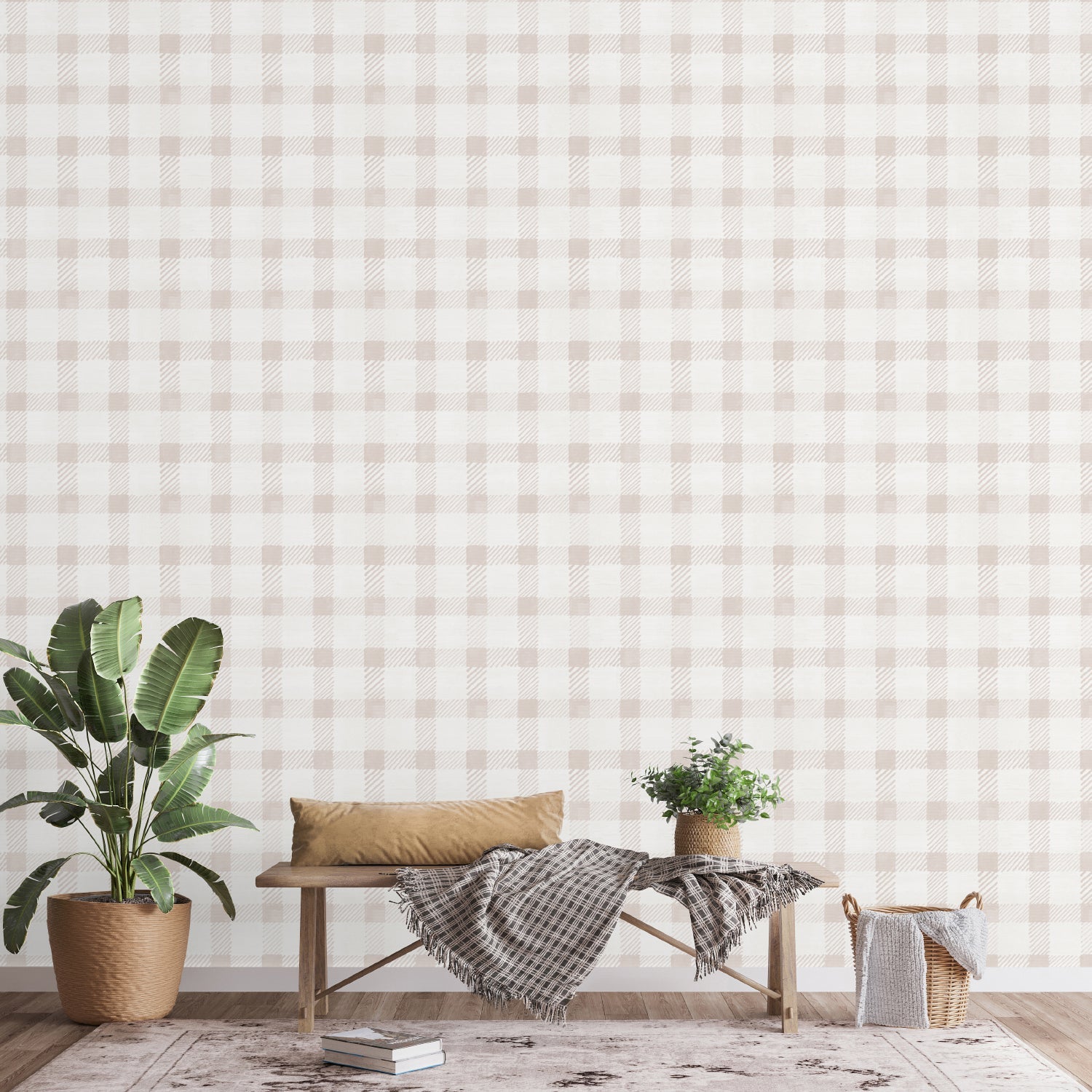 Cottage Garden Pattern Style B, Wallpaper