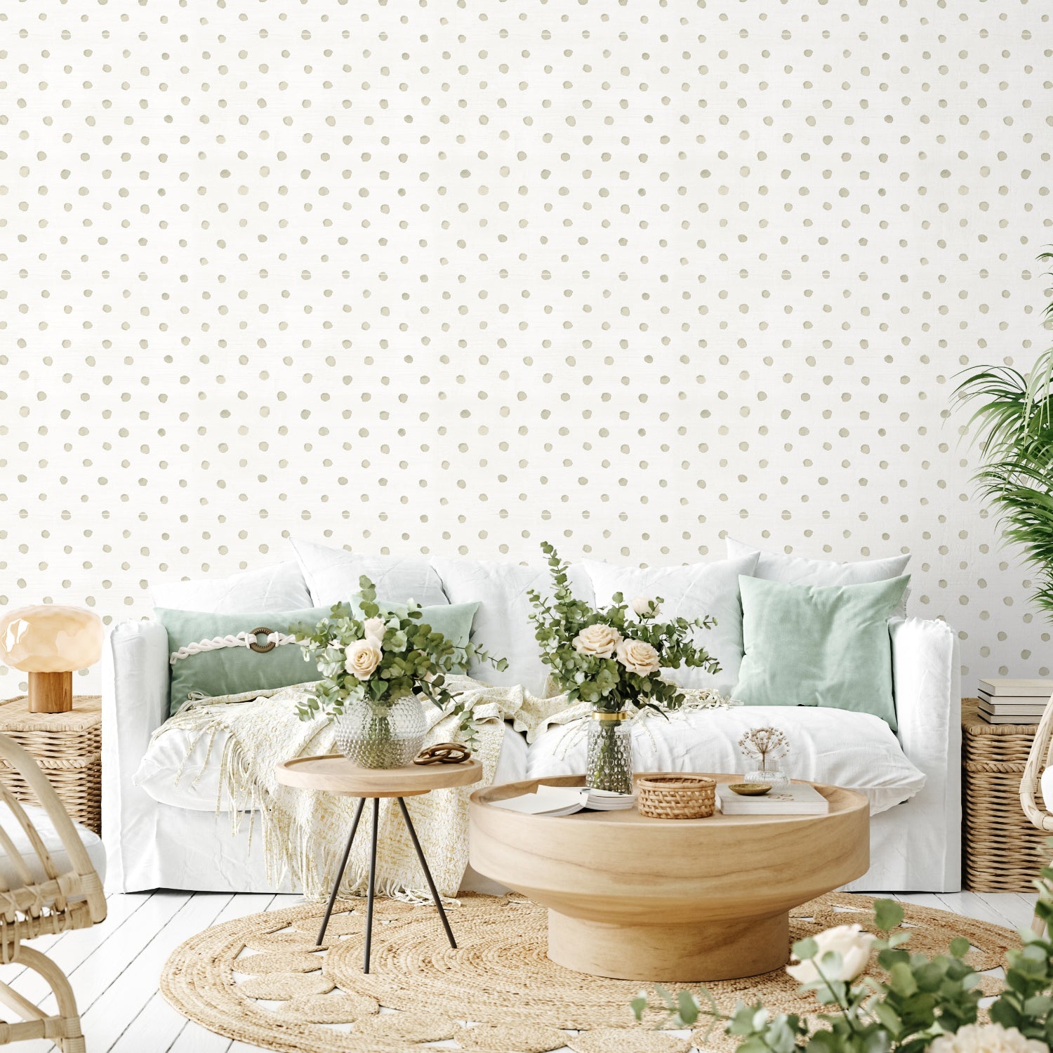 Cottage Garden Pattern Style D, Wallpaper