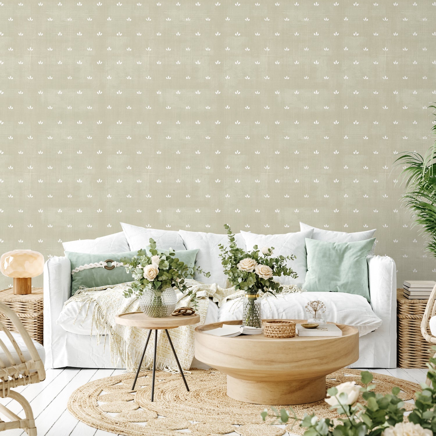 Cottage Garden Pattern Style N, Wallpaper