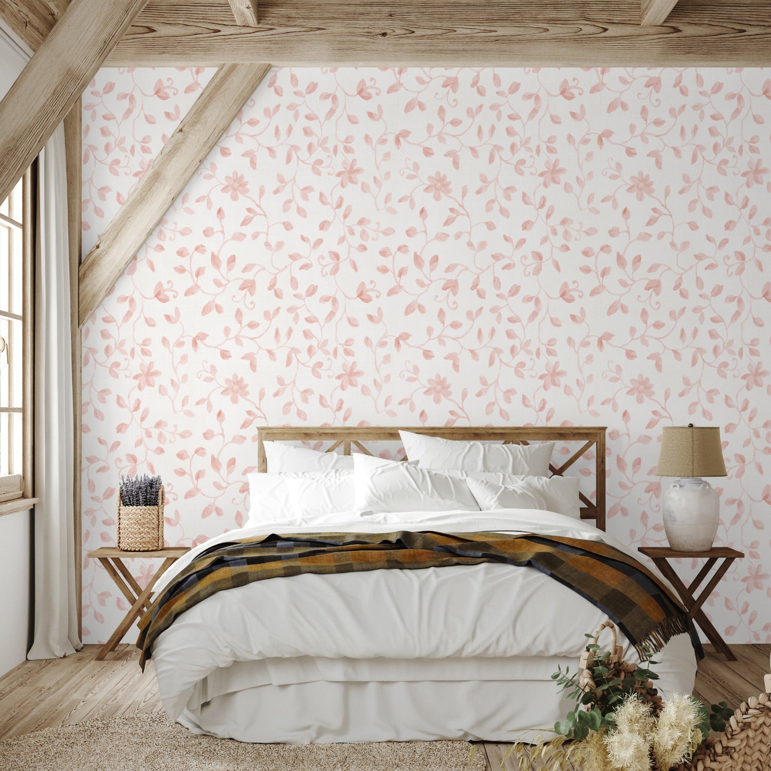 Cottage Garden Pattern Style P, Wallpaper