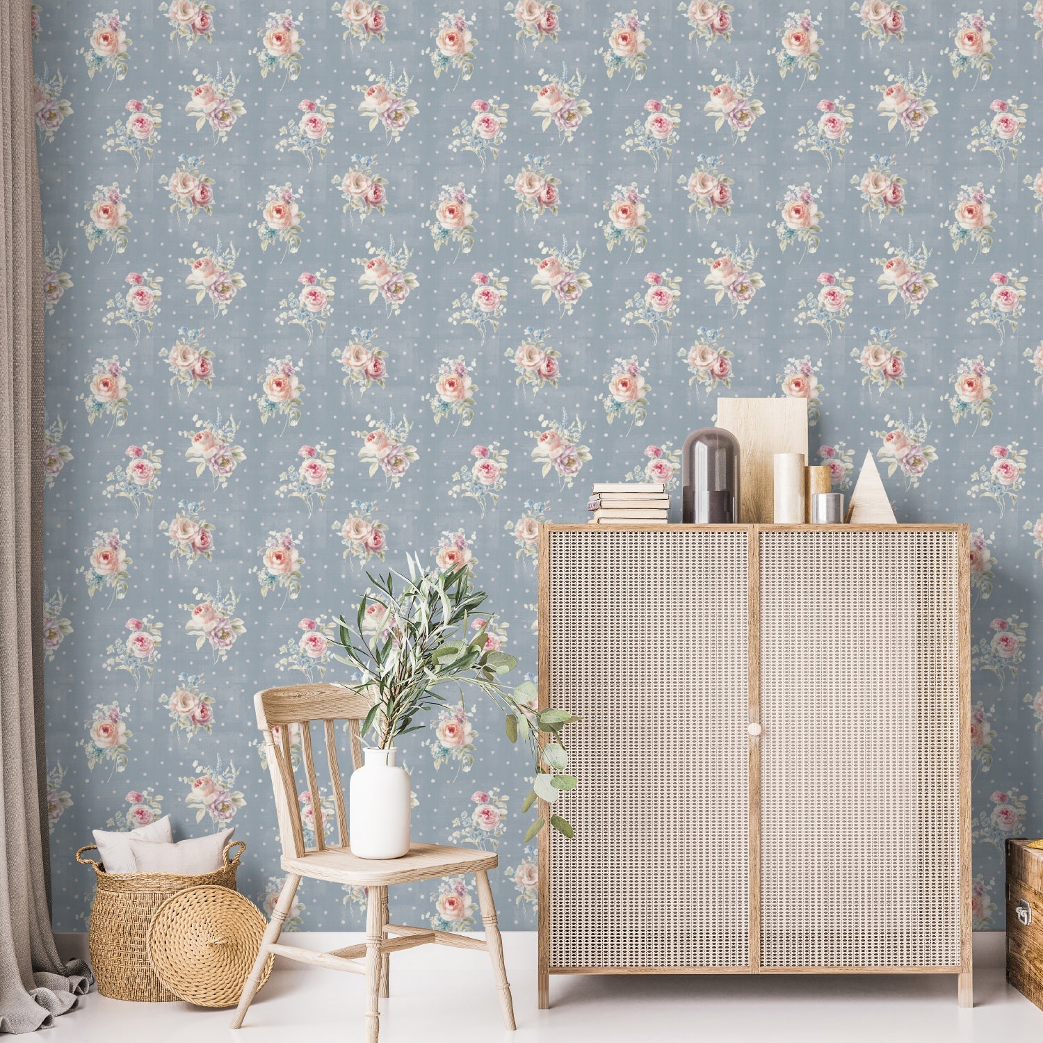 Cottage Garden Pattern Style S, Wallpaper