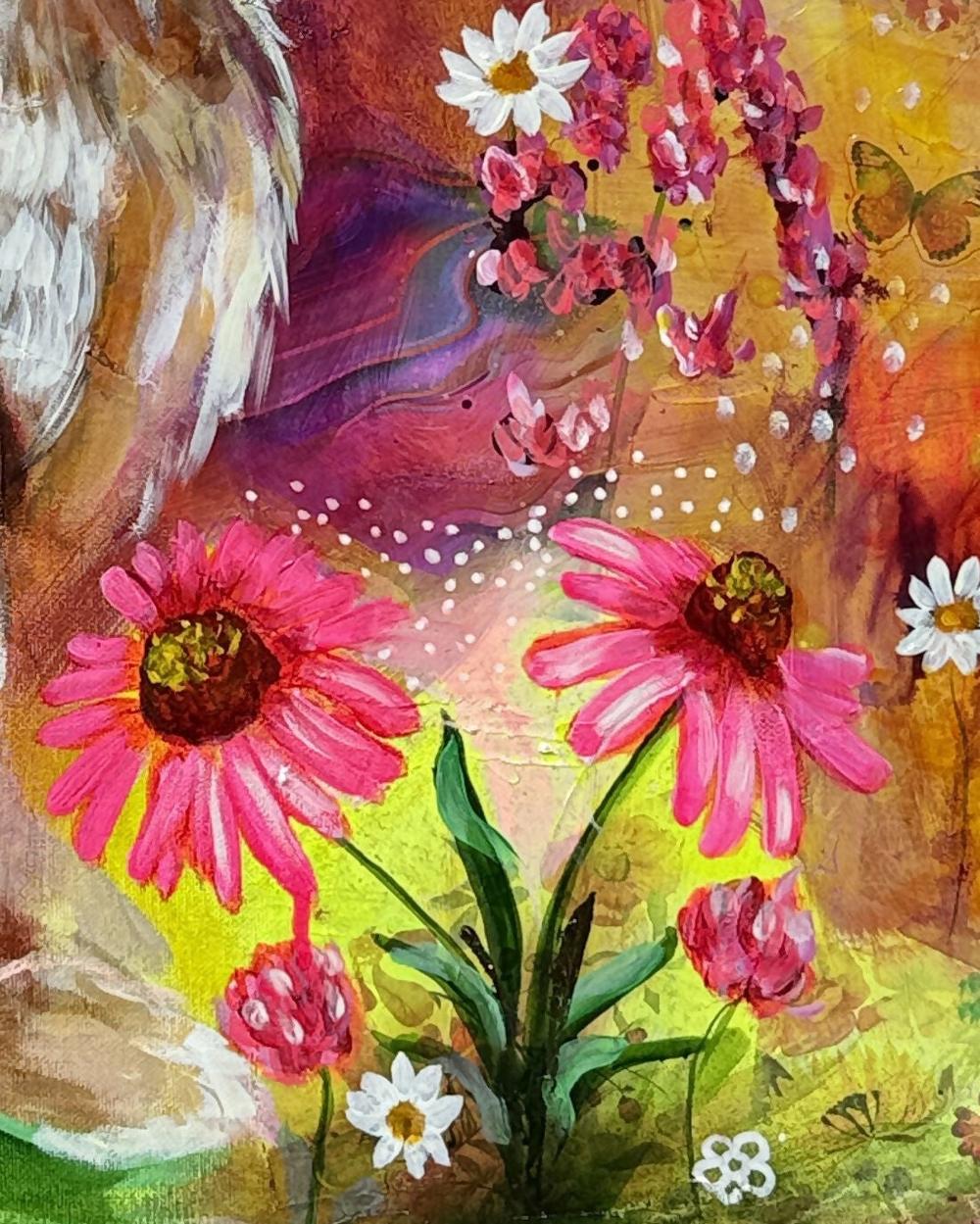 Cottontail Dreams , Original Artwork-by-Emily Birdsey Fine Art-original art-Gioia