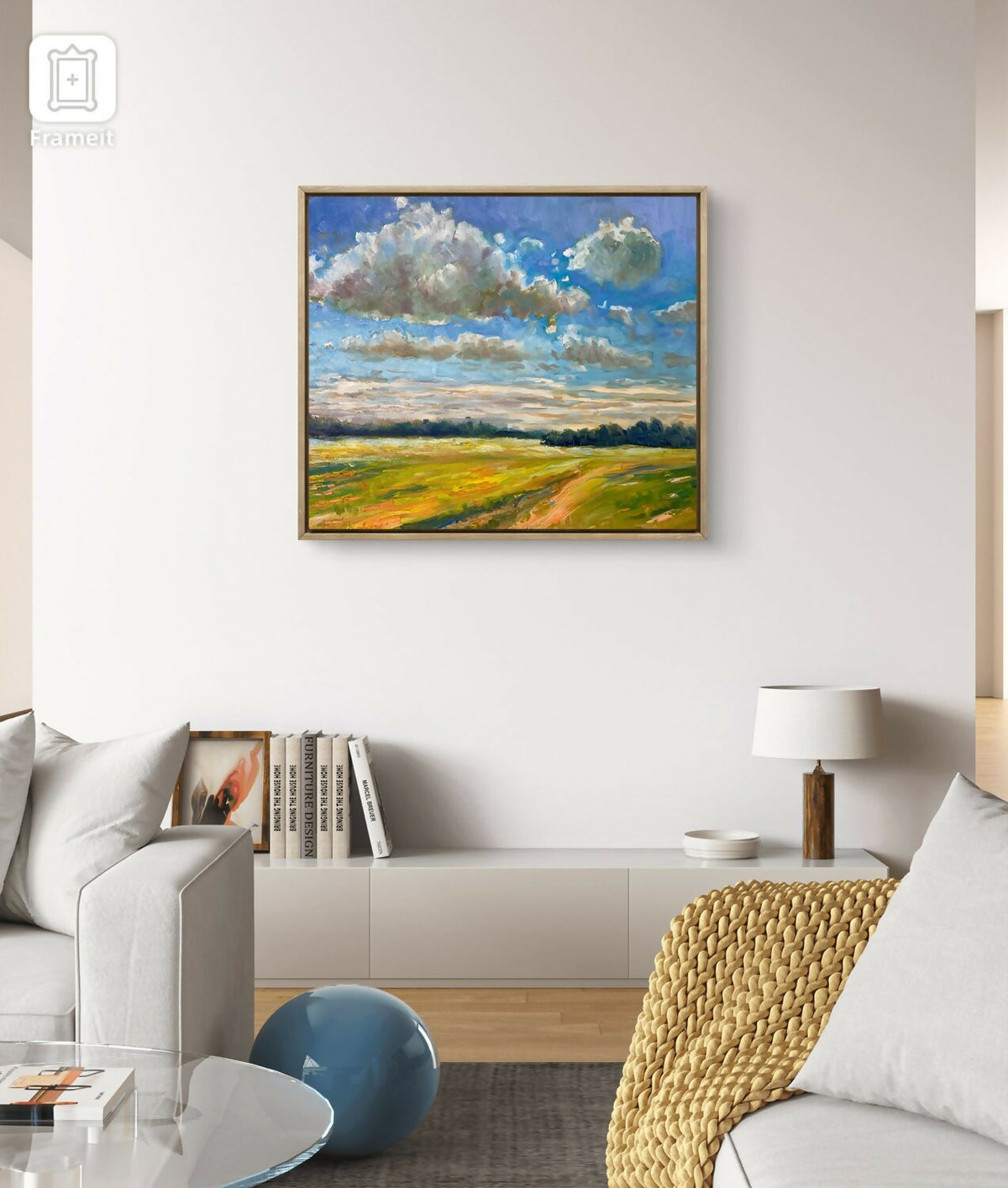 Sky Over Yellow Field