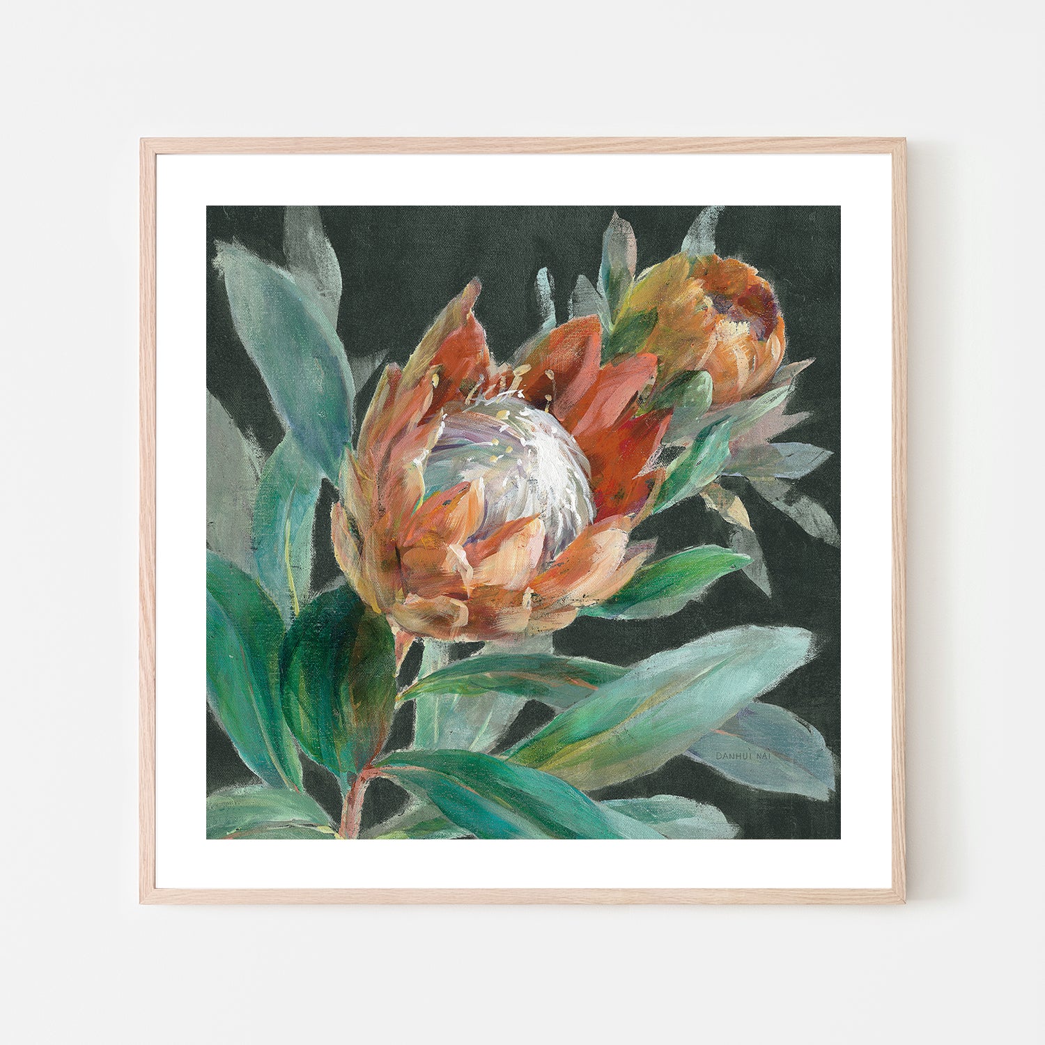 Deep Tropical Protea Crop , By Danhui Nai