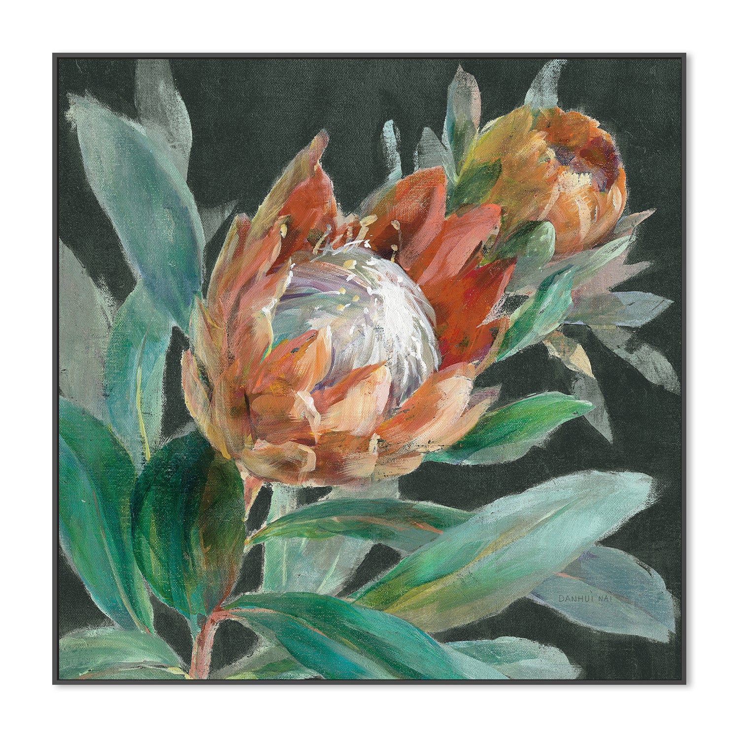 Deep Tropical Protea Crop , By Danhui Nai