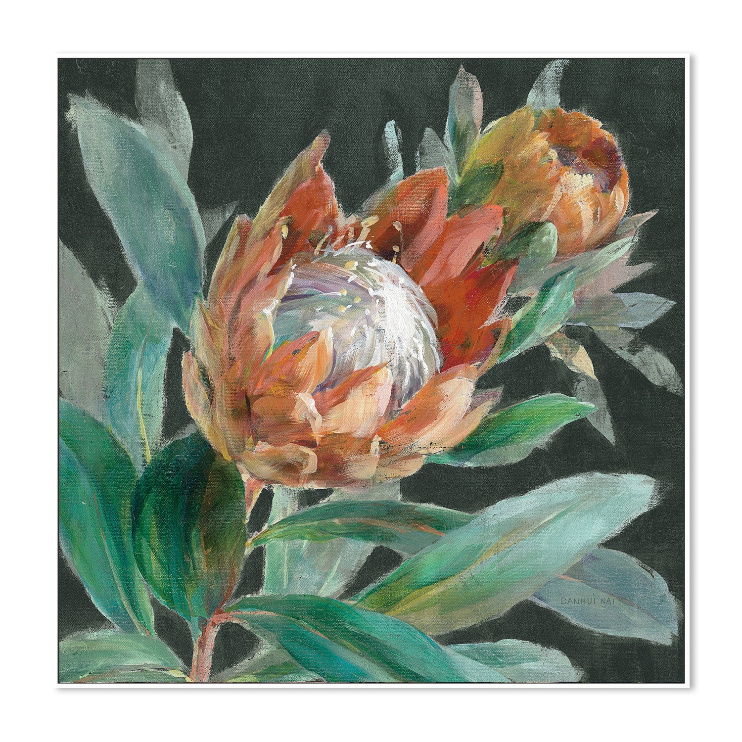 Deep Tropical Protea Crop , By Danhui Nai