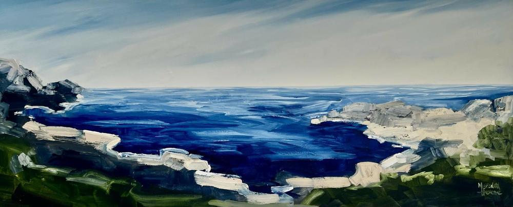 Deep In The Shallows 2. Original hand-painted artwork by Meredith Howse.-by-Meredith Howse-original art-Gioia