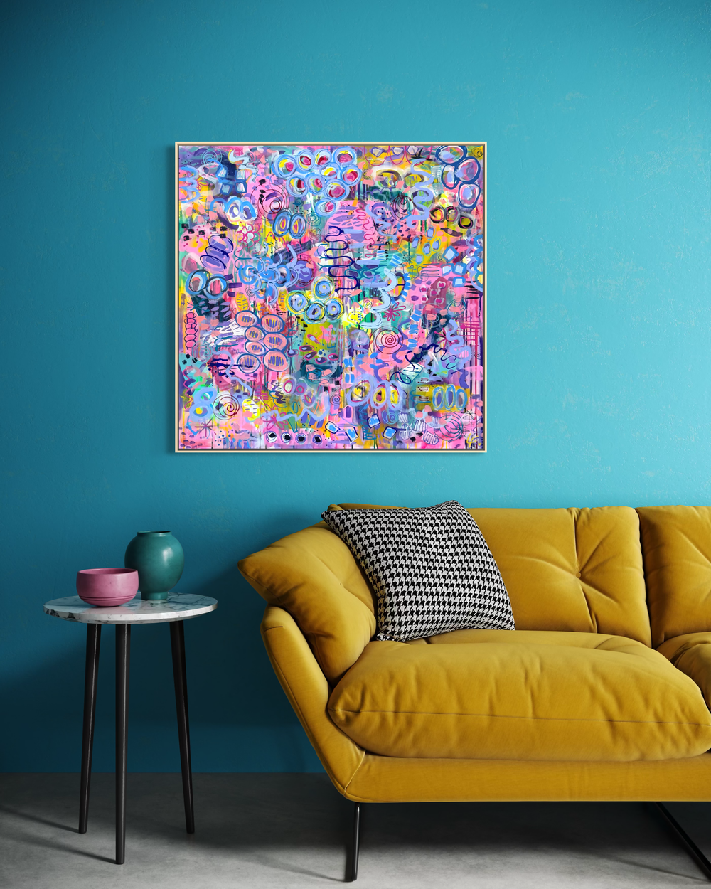Defying Gravity-by-Lindy Farley-original art-Gioia