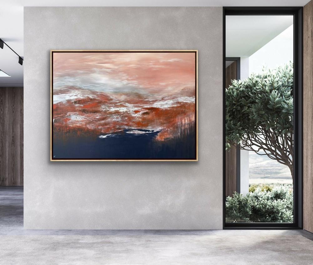 Dusk Horizons-by-Carrie Welsh-original art-Gioia
