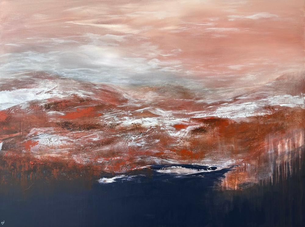 Dusk Horizons-by-Carrie Welsh-original art-Gioia