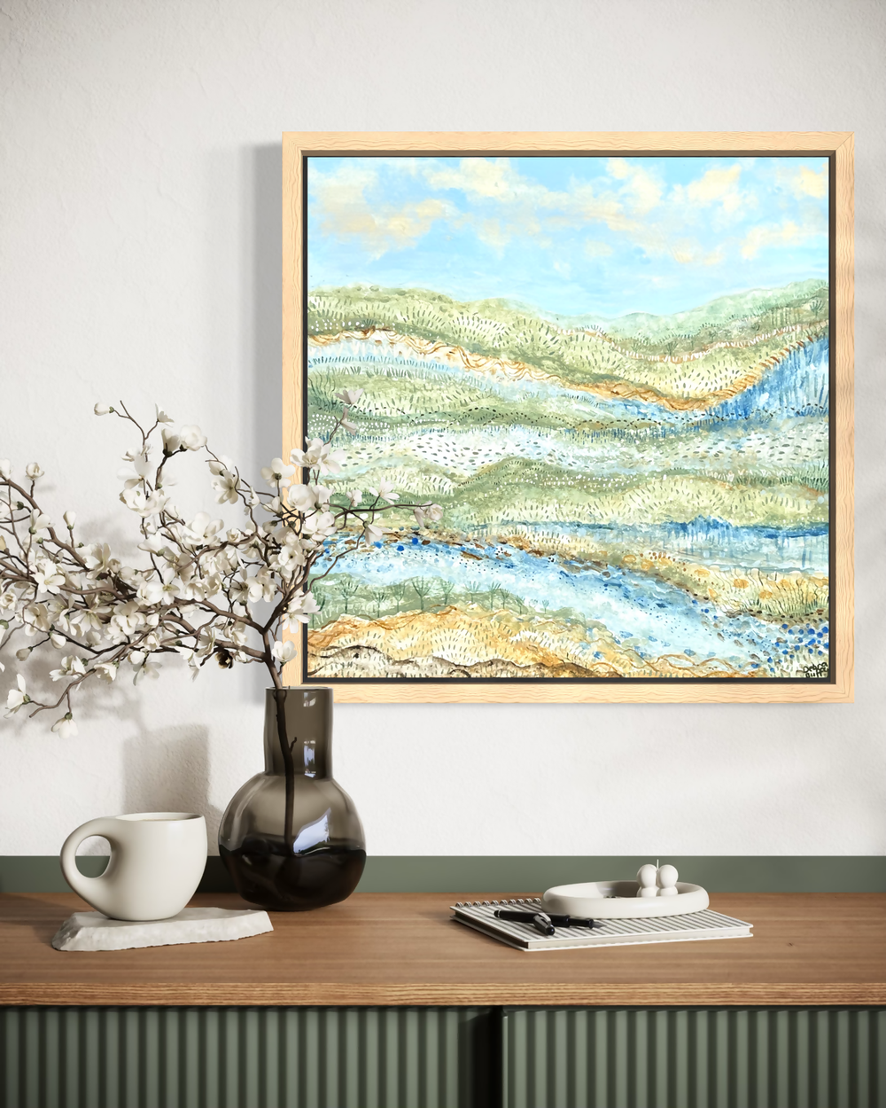 Earth in Gentle Motion-by-Debra Duffy-original art-Gioia