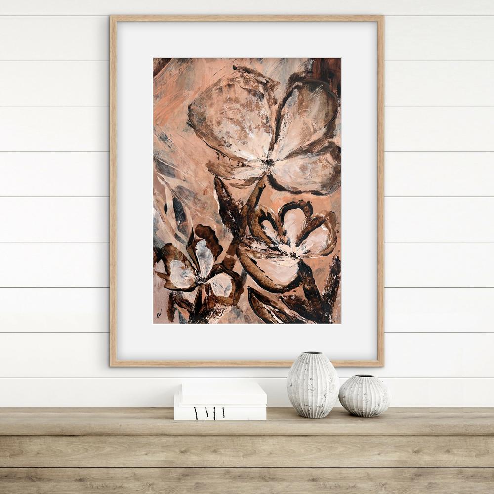 Earthen Blooming-by-Carrie Welsh-original art-Gioia