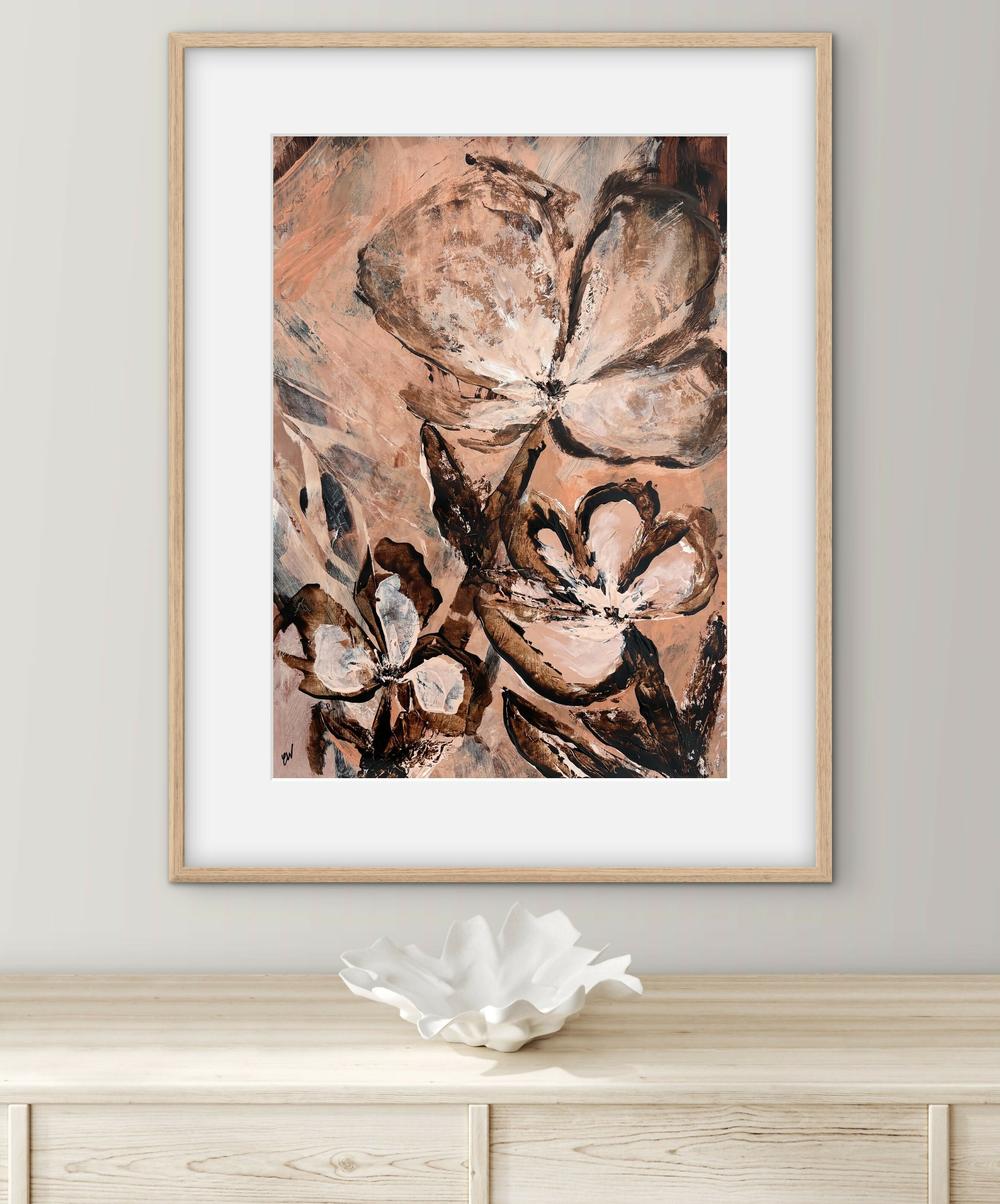Earthen Blooming-by-Carrie Welsh-original art-Gioia