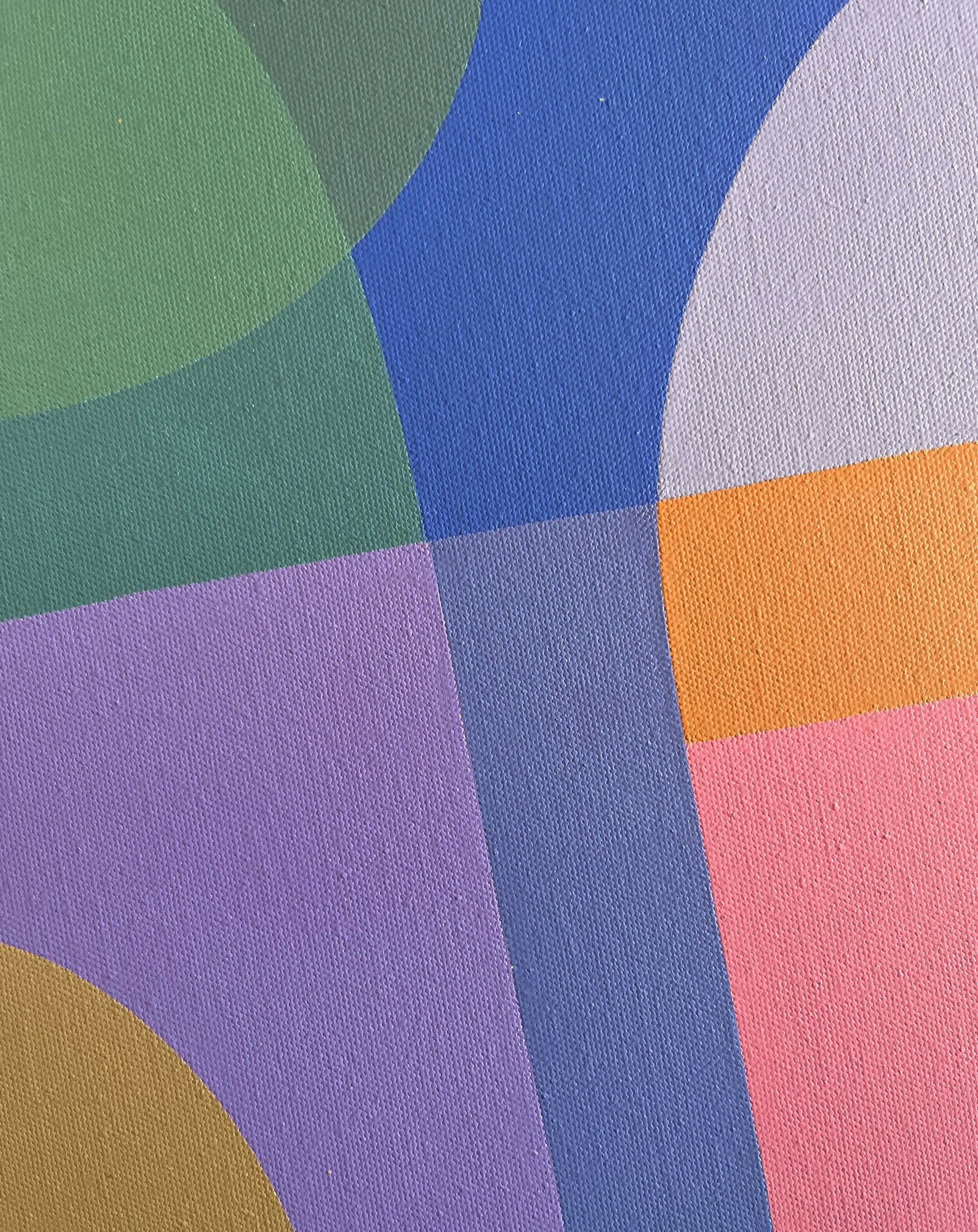 Beach Weekend, Original Hand-Painted Canvas by Charlotte De Pace