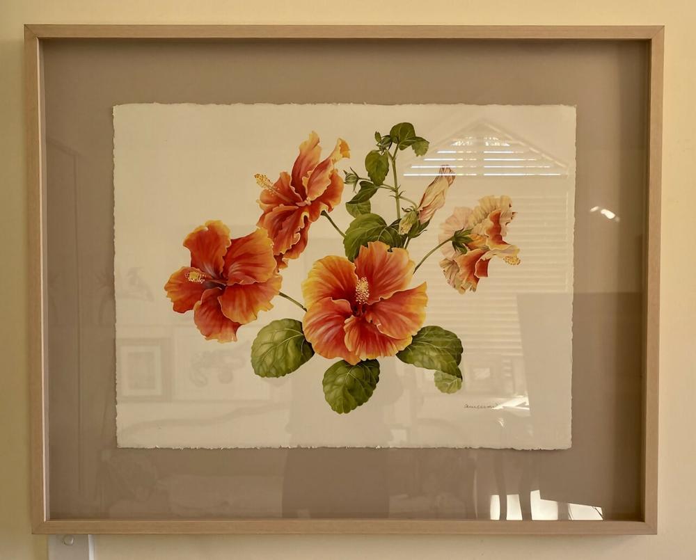 Eye Do Hibiscus-by-Carol Forbes Croad-original art-Gioia