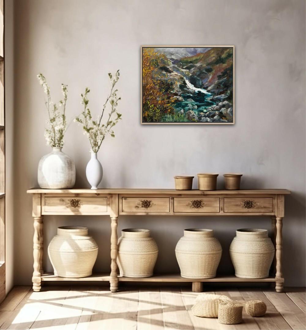 Fairy Pool of Skye. Original hand-painted artwork by Meredith Howse.-by-Meredith Howse-original art-Gioia