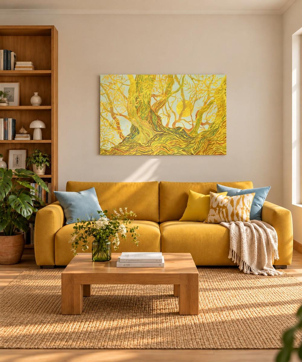Fall Willows - Original Painting-by-Ekaterina Prisich-original art-Gioia