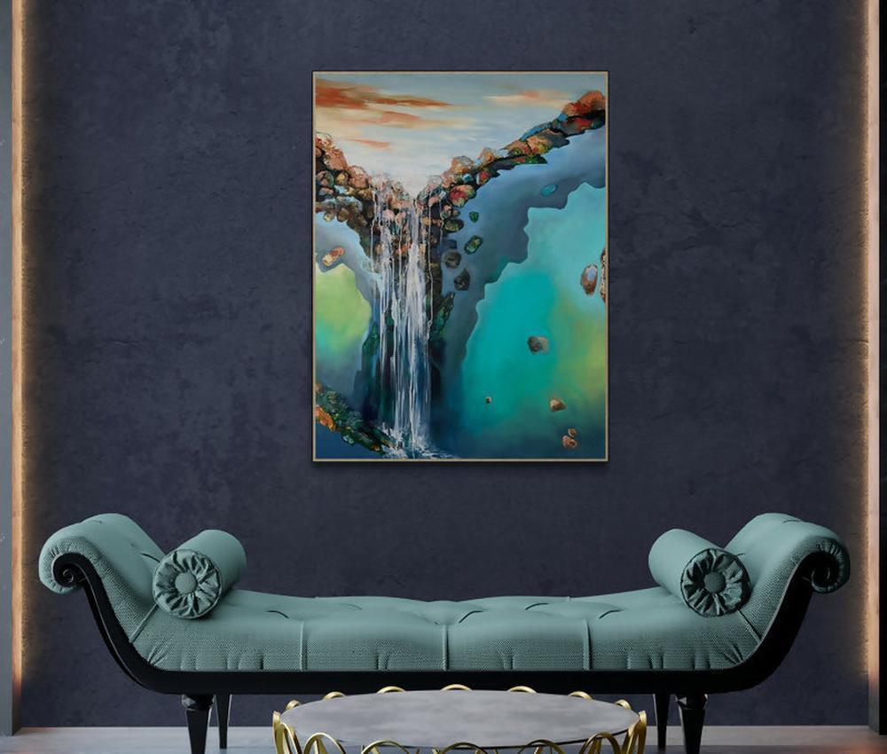 Falling in Love-by-Astrid Dahl Original Art-original art-Gioia