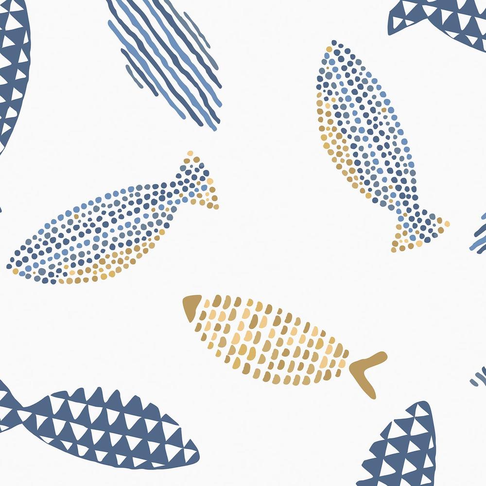 Fishes And Patterns-wallpaper-eco-friendly-easy-removal-Gioia Wall Art-4