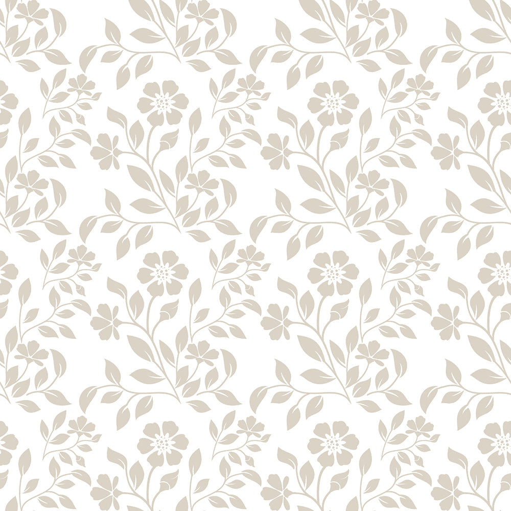 Flouncing Florals, Style C, Wallpaper