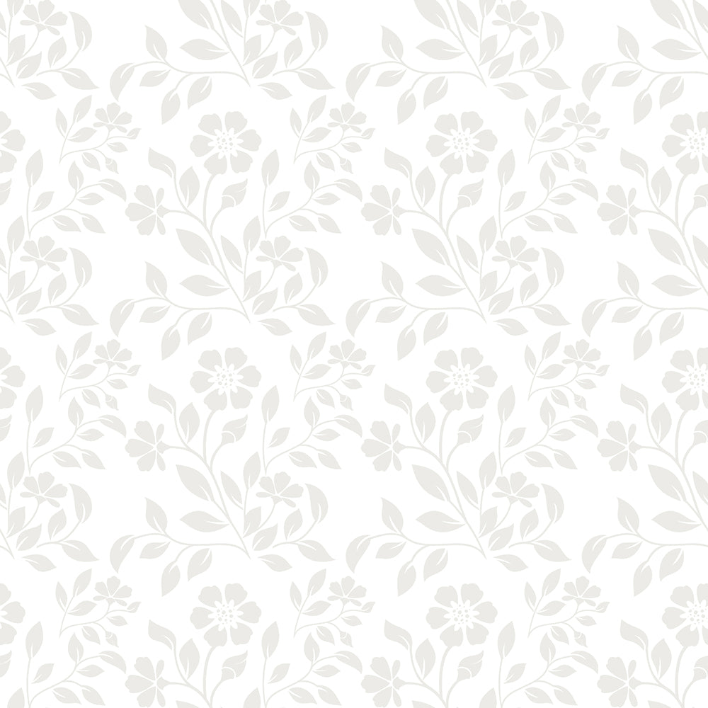 Flouncing Florals, Style D, Wallpaper