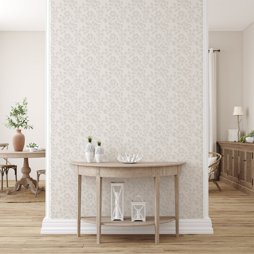 Flouncing Florals, Style D, Wallpaper