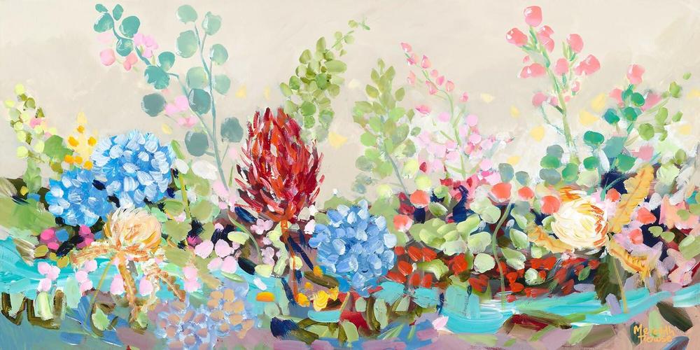 Flower River Vintage. Original hand-painted artwork by Meredith Howse.-by-Meredith Howse-original art-Gioia