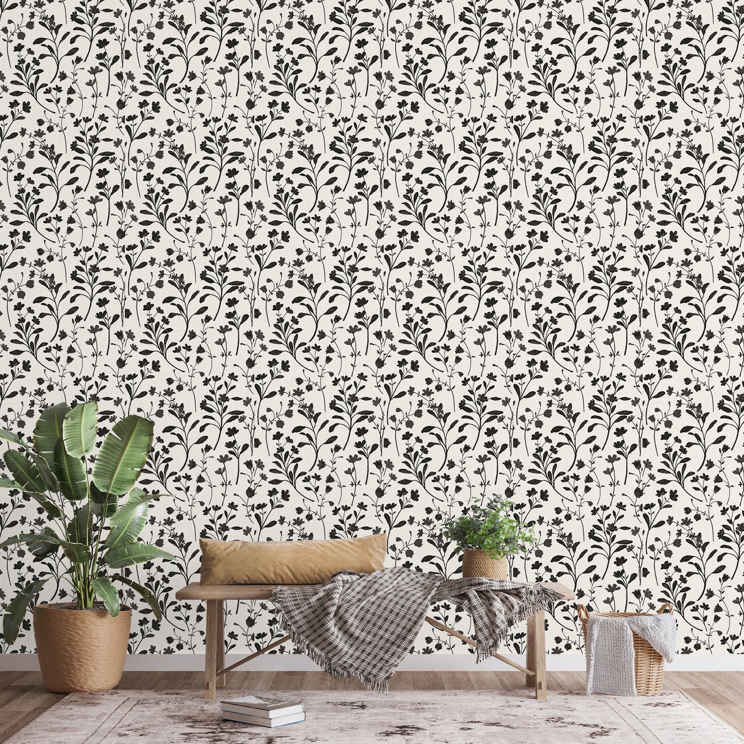 Flower Show Pattern, Style B, Wallpaper