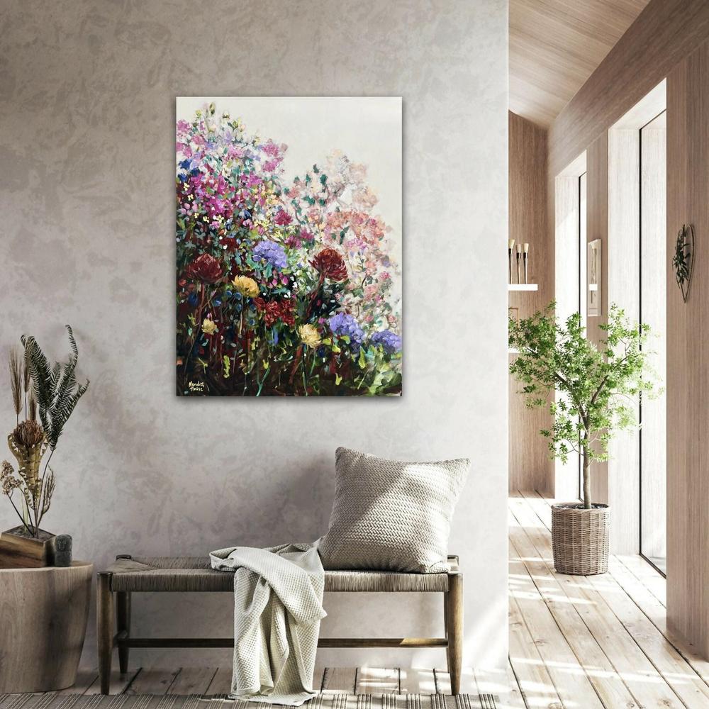 Flower Vintage. Original hand-painted artwork by Meredith Howse.-by-Meredith Howse-original art-Gioia