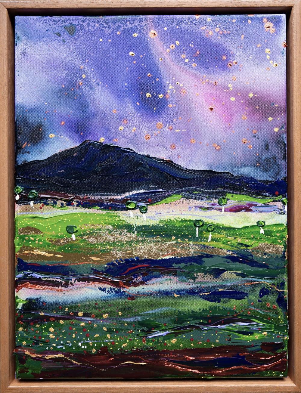 Flowers Falling From the Sky-by-Elle Pervez-original art-Gioia