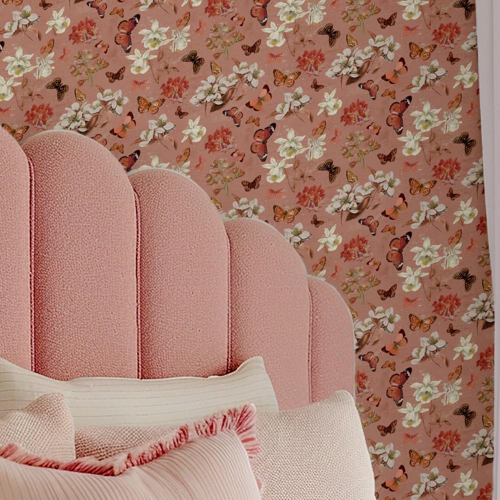 Flutter and Bloom Pattern IIIA-wallpaper-eco-friendly-easy-removal-Katie Pertiet-2