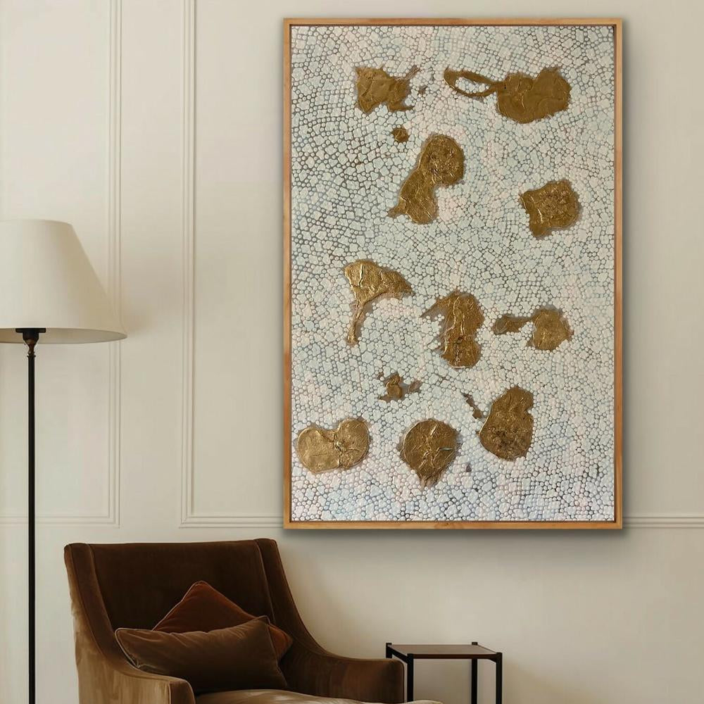 Fragments of Silence (Box Timber Oak Frame)-by-Gillian Deane Art-original art-Gioia