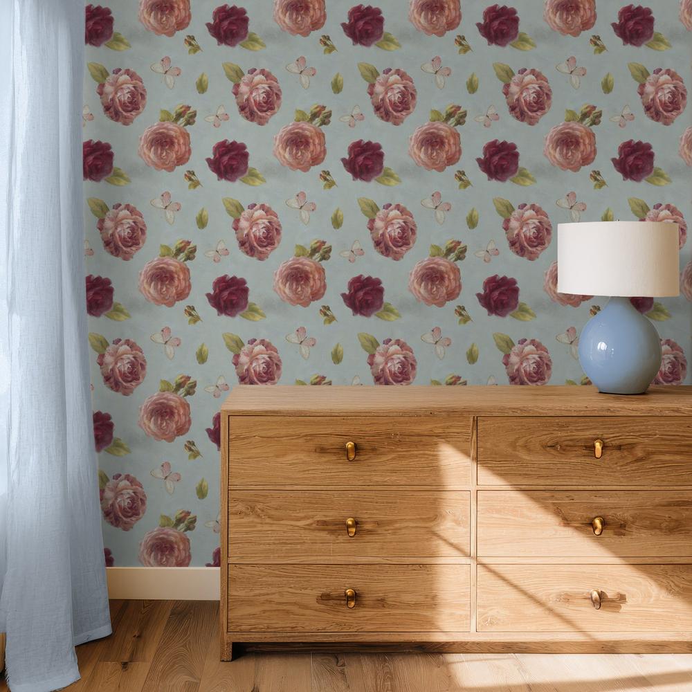 French Roses Pattern IA-wallpaper-eco-friendly-easy-removal-Danhui Nai-5