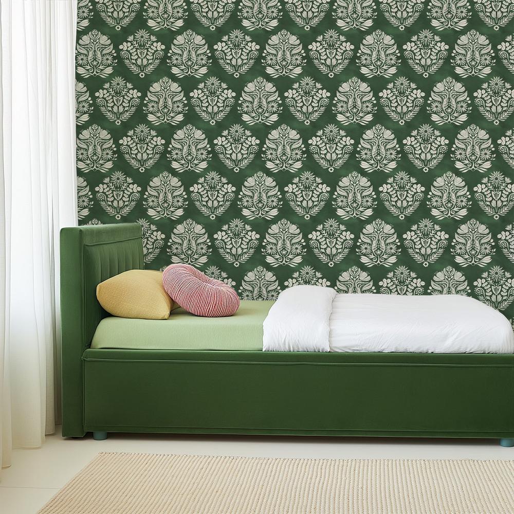 Fresh Fronds Pattern IIC-wallpaper-eco-friendly-easy-removal-Dina June-5