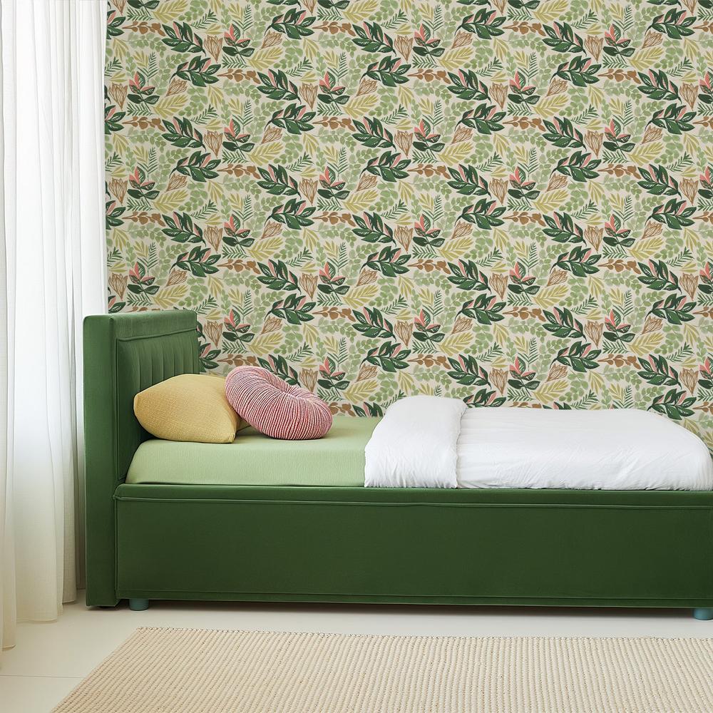 Fresh Fronds Pattern III-wallpaper-eco-friendly-easy-removal-Dina June-5