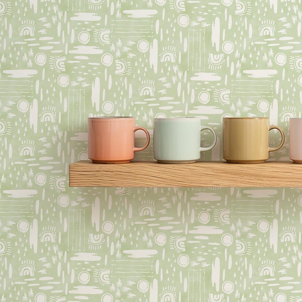 Fresh Fronds Pattern IVB-wallpaper-eco-friendly-easy-removal-Dina June-2