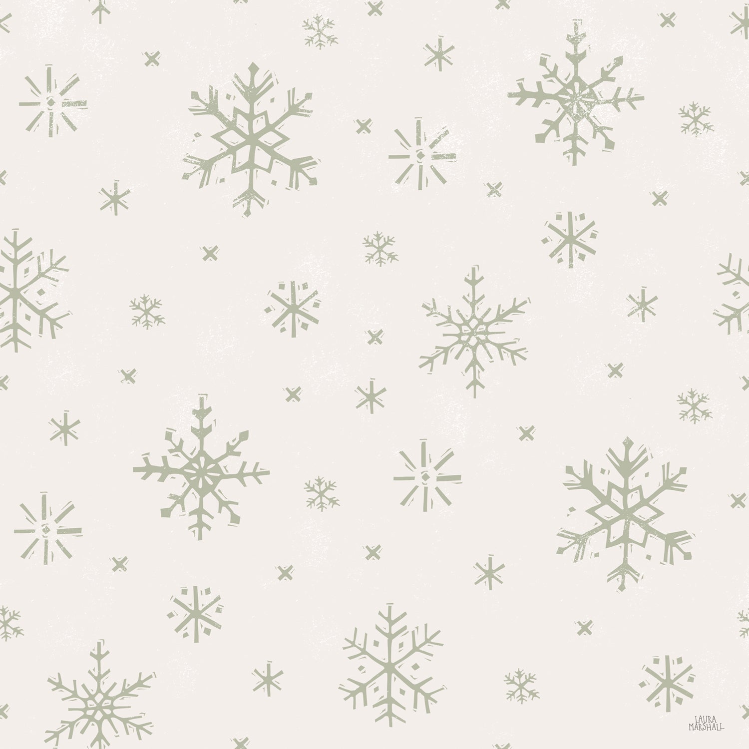 Frosty Forest Pattern I, Style A, Wallpaper