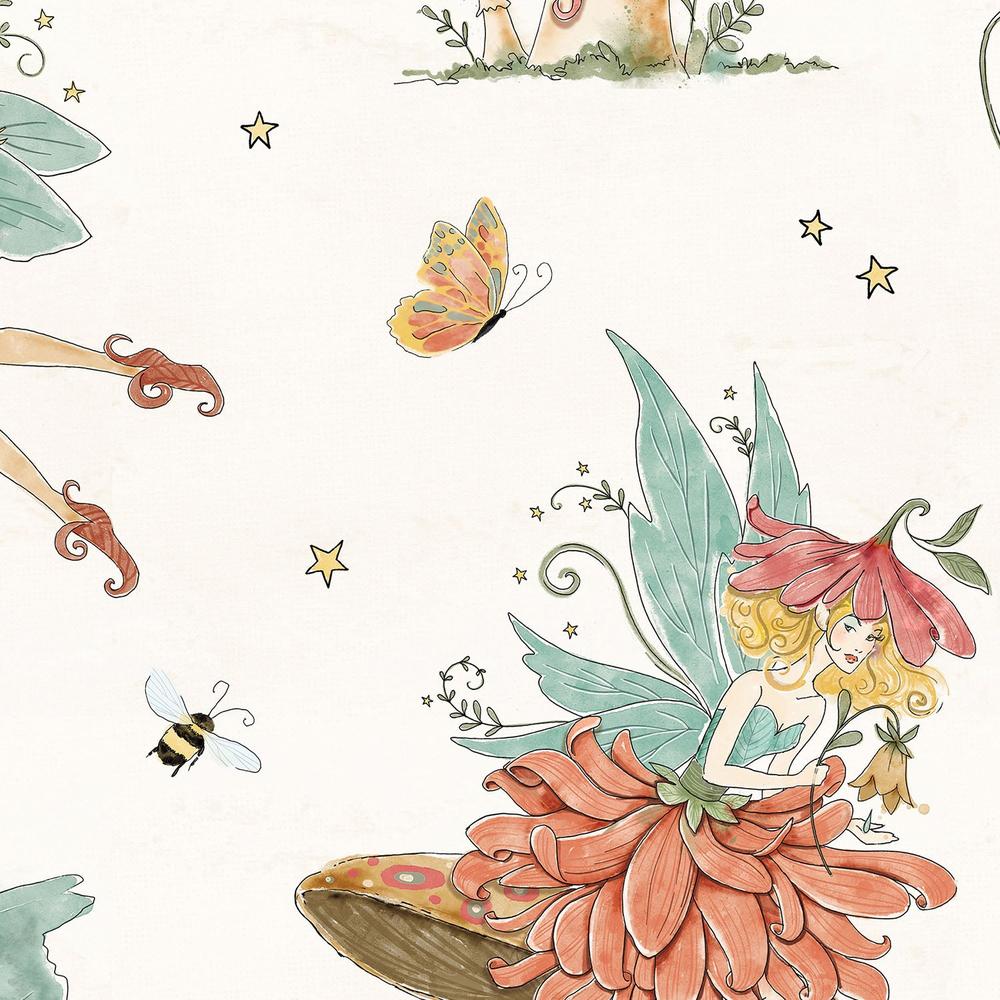 Garden Fairies Pattern I-wallpaper-eco-friendly-easy-removal-Anne Tavoletti-4