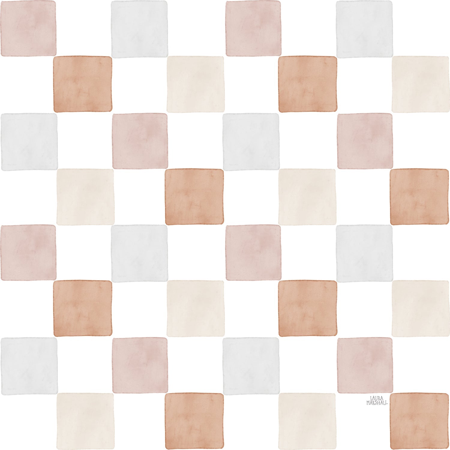 Garden Friends Pattern IV, Style A, Wallpaper