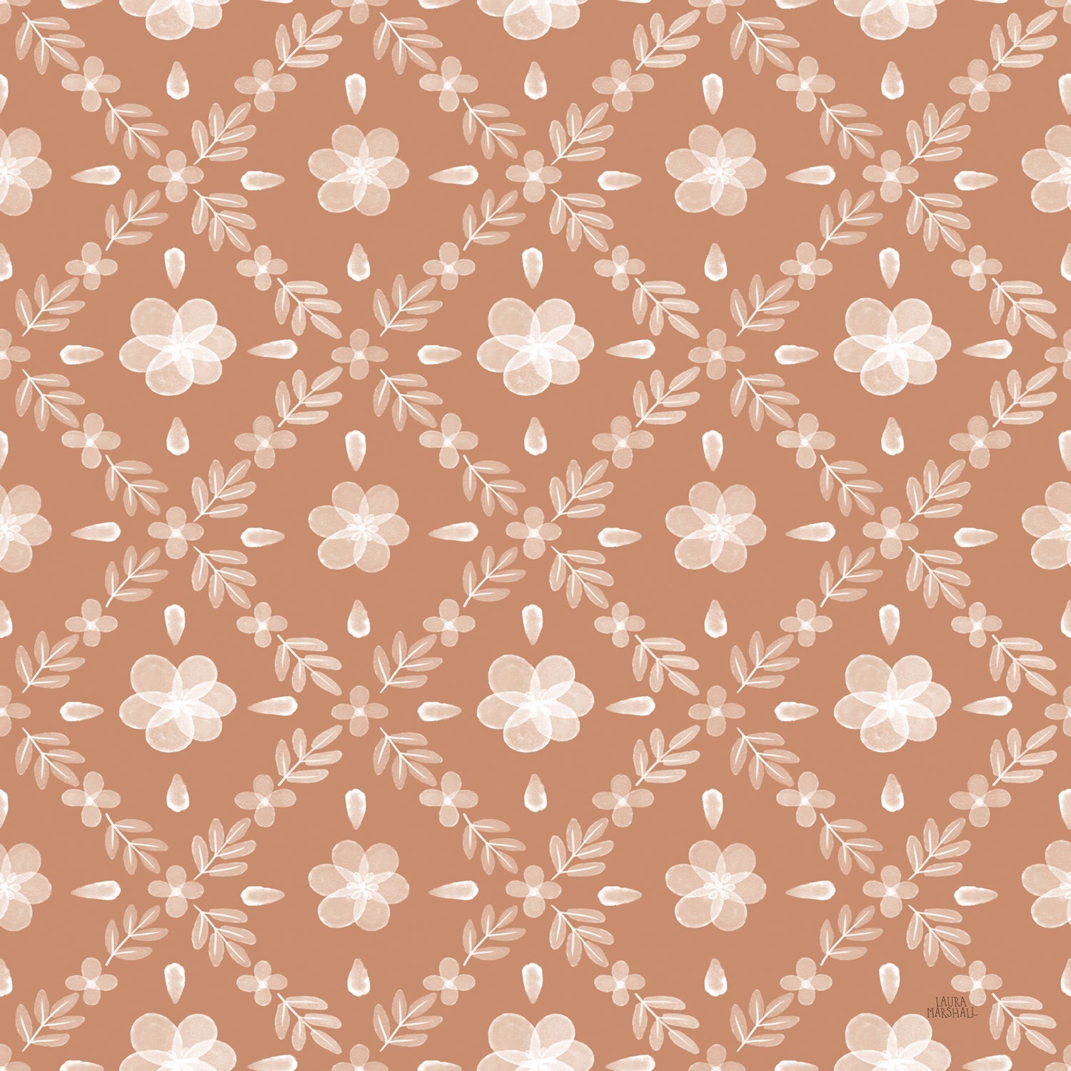 Garden Friends Pattern V, Wallpaper