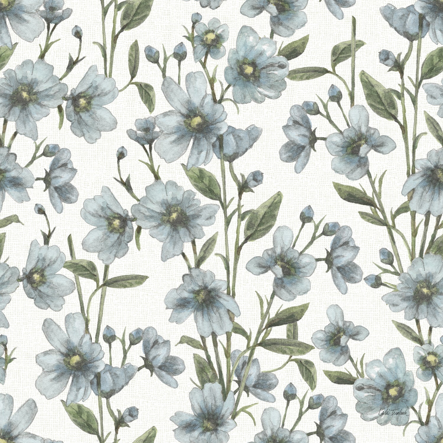 Garden Patch Pattern III, Style A, Wallpaper