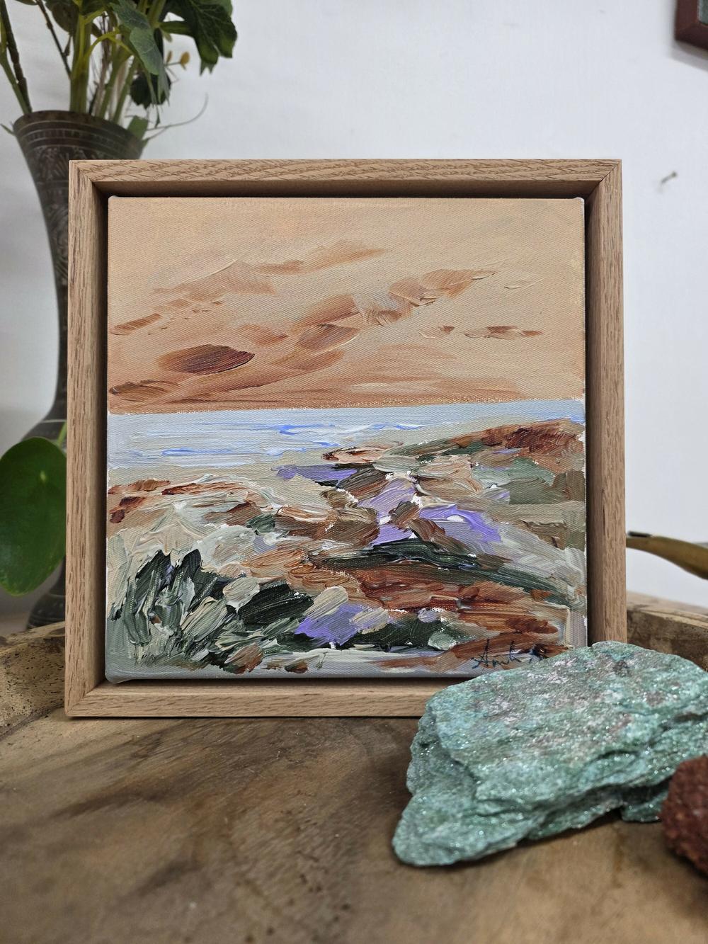 Gentle Seaside #2 , Original Artwork-by-Amanda Skye-original art-Gioia