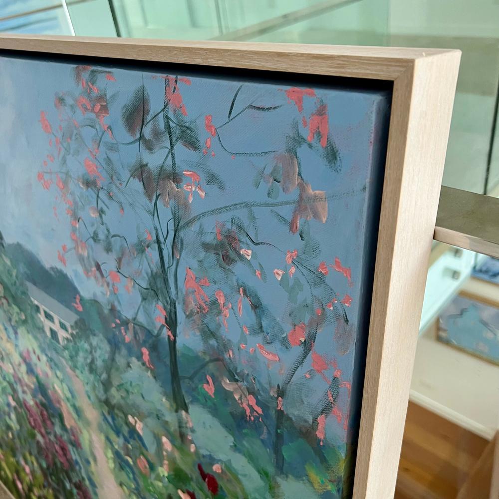 Giverny Flower Path , Original Artwork-by-Meredith Howse-original art-Gioia